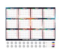 Yulokdwi Calendrier Mural Effaçable à Sec - Planning Mural Réutilisable Blanc | Organisateur Vierge Effaçable Pour L'École, La Cuisine, Le Réfrigérateur, L'Université, La Famille Et Le Bureau