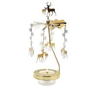 Yulokdwi Candle Mobile Carousel - Carrousel Épinette à Bougies Parfumées Noël,Décoration de Table pour Cuisine Mariage Fête Restaurant Salle de Bain Appartement Anniversaires