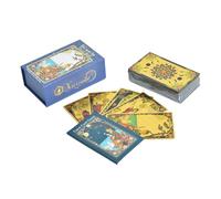 Yulokdwi Cartes de Tarot - 80 Cartes Tarot d'Initiation,Jeu avec Instructions Détaillées - Voyage Quotidien Adultes Famille
