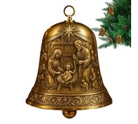 Yulokdwi Clochettes de Noël Jésus - Pendentif Cloches de Crèche de Nativité,Décorations de Fêtes pour Thanksgiving Entrée Salle de Classe Fenêtre Domicile Dortoir