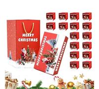 Yulokdwi Coffret Explosif de Noël pour Argent | Boîte Enveloppe Rouge Rebondissante Noël,Coffret Réutilisable pour Enveloppes Rouges Cadeaux Mariage Remise de Diplôme pour Adultes et