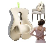 Yulokdwi Coussin de Soutien Lombaire,Soutien Lombaire pour Voiture Ergonomique | Correcteur Réglable pour Fauteuil Roulant, Grossesse Longue, Conduite, Position Assise et Voyage