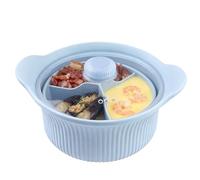 Yulokdwi Cuit-Vapeur Micro-Ondes - Grade Alimentaire Avec Cuiseur À Compartiments | Cuit-Vapeur à Brocoli avec Poignée et Couvercle | Pour Four et Friteuse à Air, Aliments Bébé, Pâtes, Soupe, Poisson,