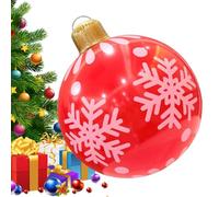 Yulokdwi Décorations Gonflables De Noël - Boules de Noël Gonflables en PVC - Ornement Imperméable Grand 60 cm pour Fête de Maison Jardin Arbre Pelouse Terrasse Parc