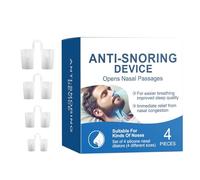 Yulokdwi Dilatateur nasal pour réduire les ronflements, aide anti-ronflement, Solution réutilisable pour les ronfleurs nasaux, Dilatateurs nasaux en Silicone pour hommes, 4 pièces, pour arrêter le