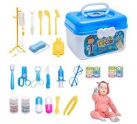 Yulokdwi Ensemble de Jouets de Docteur - 23 pièces Pretend Play Kit de Jouets éducatifs pour Docteur avec stéthoscope | Jouet éducatif Docteur Playset, Jeu de rôle Toy Doctor Playset pour Filles à