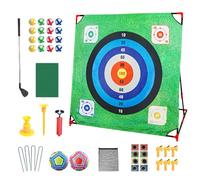 Yulokdwi Jeu de Golf Extérieur | Tapis d'Entraînement et Set de Putting pour Intérieur,Accessoires pour Entraîneur de Golf Idéal Père Jardin Pelouse Intérieur Fête