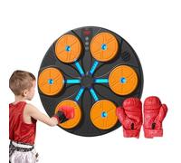 Yulokdwi Machine De Boxe Musicale - Entraîneur D'Exercice Électronique Intelligent | Avec Lumières LED Appareil De Boxe Murale Musique Sans Fil - Pour Femmes Hommes Gym Domestique Entraînement Fitness