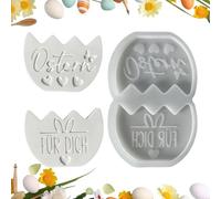 Yulokdwi Moule Œufs de Pâques - Outils de Loisirs Créatifs Réutilisables et Flexibles - Moules pour Œufs de Pâques et Résine Époxy | Décoration de Fête Printanière et Loisirs Créatifs pour