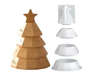 Yulokdwi Moules En Silicone Pour Noël,Réutilisable Et Adapté Aux Débutants,Set De Moules En Silicone Pour Pièces De Sapin De Noël | Pour Vacances D'Hiver Adultes Famille Maison École Fête