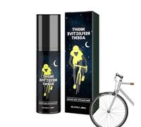Yulokdwi Peinture Phosphorescente Nuit, 100 Ml Spray Réfléchissant, Peinture Lumineuse Réfléchissante Transparente Pour Vêtements, Pour Vêtements, Vélos, Skateboards, Toile, Bois, Tissu
