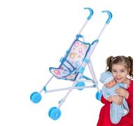 Yulokdwi Poussette Poupee Fille Jouet | Poussette Jouet Bebe Marche | Accessoires Jeu Déguisement Landau Poupee pour Maison | Cadeau Anniversaire Paques Nouvel an Vacances