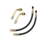 Yulokdwi Prolongateurs De Tige De Valve | Connecteur Portable Anti-Fuite,Kit de Tube de Prolongation pour Gonfleur de Pneu - pour Voiture, Moto, Camping-Car, Vélo, Scooter, SUV, Pick-Up,