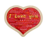 Yulokdwi Puzzle de Construction de cœur, Brique de Construction de cœur,Briques de - Décor Romantique, Cadeaux d'anniversaire de Saint-Valentin, Mini Blocs de 3D pour