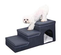 Yulokdwi Rampe d'accès pour Chien pour canapé - Échelle légère démontable pour Animaux avec boîte de Rangement - Escalier pour lit de Chien | pour Petits, Moyens, Grands Chiens, Chats âgés, Chiots,