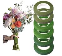 Yulokdwi Ruban Fleuriste | Ruban Floral De 1.27 Cm De Large Par 165 M De Long Pour Fleurs Fraîches,6 Rouleaux pour Art Floral Créations Mariage