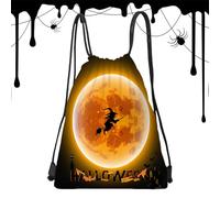 Yulokdwi Sac À Dos Halloween À Cordon - Sac Bonbons,33x43 cm à Dos à Cordon Halloween Imperméable pour Sport, Salle de Sport et Courses
