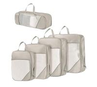 Yulokdwi Sacs de Compression pour Voyage | 5 Pièces Organisateur Gain de Place Pour Croisière,Poche Étanche Pliable Gain De Place Pour Voyage Vacances Déménagement Organisation Des Bagages Et