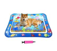 Yulokdwi Tapis De Jeu Lit d'eau pour Chat | 66x47 cm Tapis de Jeu Sensoriel Gonflable à Eau pour Chat | Plateau Grattoir Antidérapant Jouet Rafraîchissant Imperméable pour Intérieur Voyage Extérieur