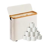 Yulokdwi Toilet Paper Roll Storage,Organisateur Support Rangement Rouleaux Toilette Cabinet | Panier Étanche pour Étagère Mur Lavabo Table Maison Buanderie Coin