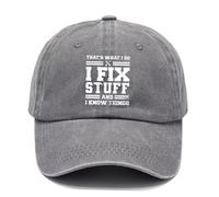 YULOONG Casquette de Baseball Vintage pour Hommes Classique Lavé Coton Réglable Papa Cadeaux Idées pour l'anniversaire Gris