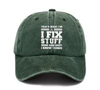 YULOONG Casquette de Baseball Vintage pour Hommes Classique Lavé Coton Réglable Papa Cadeaux Idées pour l'anniversaire Vert