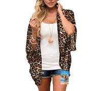 YULOONG femmes couverture en mousseline de soie imprimé floral Kimono lâche châle Cardigan Boho été décontracté Blouse haut Sexy plage maillots de bain Capes