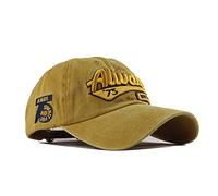 YULOONG Vintage Casquette de Baseball Coton Sunhat Mode Broderie Always New York City Summer Outdoor Cap Unisexe Jaune