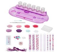 Yulu Blingle Bands DIY Gem Bracelet d'amitié 8 bandes Deluxe Studio - Activité d'art et d'artisanat pour enfants de 7 ans et plus, violet