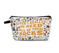 YULUENZE Trousse de maquillage géologique avec fermeture éclair « Yes I Really Do Need All of These Rocks » - Cadeau d'anniversaire pour les géologues, les femmes et les amis, hzt0410, Trousse de