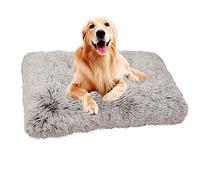 Yuly Coussin Chien Anti Stress,Panier pour Chien Moyen XL,109x72cm,Lit Moelleux Rond pour Chien Apaisant,Puppy Love Canapé pour Animaux,Lavable