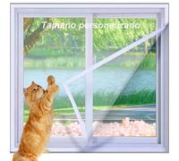 Yuly Filet de Protection Chats avec Fermeture Éclair,Taille Personnalisée,Filet de Sécurité pour Fenêtre de Balcon,Moustiquaire Autocollante pour Salon,Chambre à Coucher,Cuisine