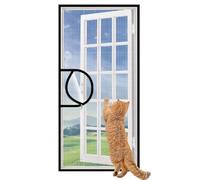 Yuly Filets de Protection pour Fenêtre pour Chat sur Mesure,Moustiquaire Anti-Moustiques,Filet Auto-adhésif à Double Fermeture Éclair,Résistant à La Déchirure,Ventilation et respirabilité
