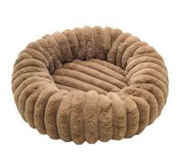 Yuly Lit Donut pour Chiens et Chats, Panier pour Chien Lavable et Antidérapant, Canapé Chat Anti Stress Apaisant en Peluche Doux, pour Chien Petit Moyen Grande Taille (Kaki,120cm/47.2in)