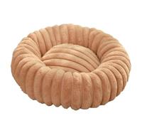 Yuly Lit Donut pour Chiens et Chats, Panier pour Chien Lavable et Antidérapant, Canapé Chat Anti Stress Apaisant en Peluche Doux, pour Chien Petit Moyen Grande Taille (Kaki,70cm/27.6in)