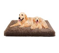 Yuly Matelas Orthopédique en Mousse à Mémoire de Forme pour Chien Dehoussable, Surface Douce et Chaude,Comfy Tapis Chien Grande Taille Lavable Apaisant,Tapis en Peluche pour Animaux De Compagnie
