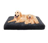 Yuly Matelas Orthopédique en Mousse à Mémoire de Forme pour Chien Dehoussable, Surface Douce et Chaude,Comfy Tapis Chien Grande Taille Lavable Apaisant,Tapis en Peluche pour Animaux De Compagnie