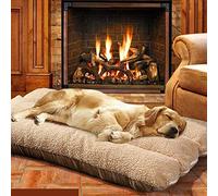 Yuly Matelas orthopédique pour Chien et Chat de Taille Moyenne et Grande - Coussin en Polaire - 120 x 80 cm - Coussin en Mousse à mémoire de Forme - Amovible et Lavable