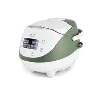 Yum Asia Panda Mini cuiseur à riz avec bol en céramique Ninja et logique floue avancée (3,5 tasses, 0,63 litre) 4 fonctions de cuisson du riz, 4 fonctions multicuiseur, 220-240V (Blanc et vert sauge)