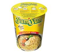 YUM - Soupe nouille poulet YUM | Savoureuse et réconfortante | Parfaite pour un repas rapide | le pot de 70g | LOT DE 4