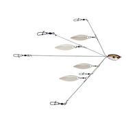 Yum Yumbrella Flash Mob Junior ultraléger en Saule Lame Multi-lure Rig, Willow Blade