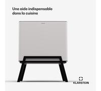 Yuma Poubelle 40 L incl.un bac à compost avec pieds de filtre à odeurs