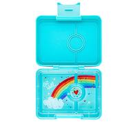 Yumbox Boîte à goûter - Boîte à bento étanche à 3 compartiments pour enfants (turquoise brumeux) (MASN202210R)