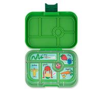 yumbox Boîte à lunch Bento originale étanche pour enfants, 5 compartiments + compartiment de trempage, loquet à ouverture facile, contrôle des portions, plateau illustré amovible, pour enfants de 3 à