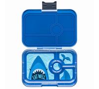 yumbox Tapas Boîte à bento 4 compartiments Bleu Monte Carlo Plateau requin
