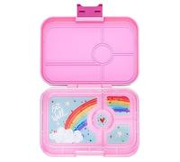 Yumbox Tapas Boîte à bento étanche pour femmes, adolescents et enfants, grande taille, plateau à 4 compartiments avec grande section pour sandwich, salades et accompagnements (rose capri -