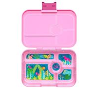 yumbox Tapas Boîte à déjeuner XL à 5 compartiments, pour adultes et adolescents, boîte à déjeuner séparée, étanche, compartiments séparés (rose capri jungle pastel)