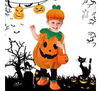 yumcute Costume de citrouille pour enfant pour Halloween, costume de citrouille, garçon et fille, costume de carnaval, costume de carnaval, pour Halloween, cosplay, fête (hauteur) 85-95 cm, S