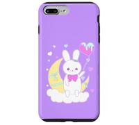 Yume Kawaii Fashion Big Bunny on The Moon Vêtements Coque pour iPhone 7 Plus/8 Plus