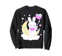 Yume Kawaii Fashion Big Bunny on The Moon Vêtements Sweatshirt